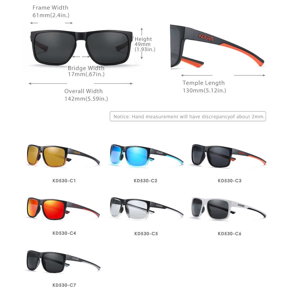 Different models and specifications for Classics 80s polarized shades sunglasses
